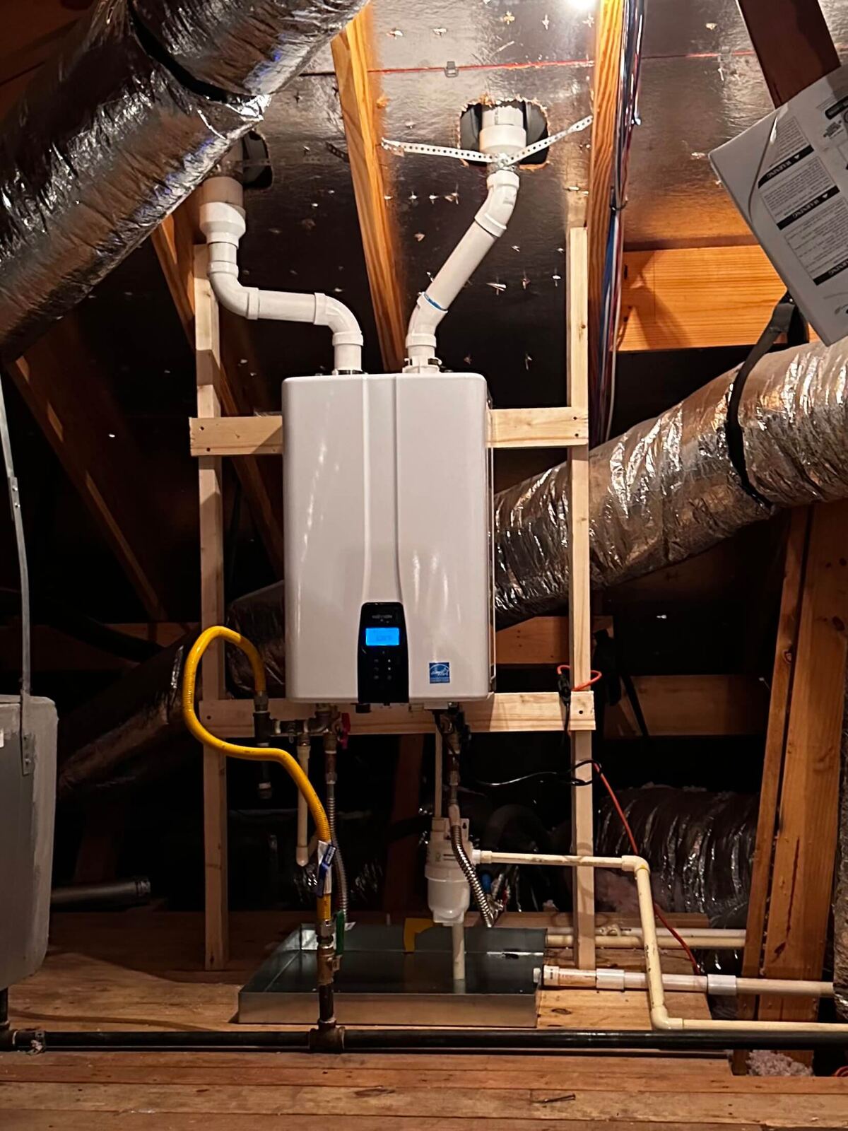 Attic Tankless Install — The Woodlands, TX